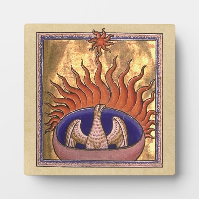 Placa Expositora Golden Phoenix Rising (Frente)