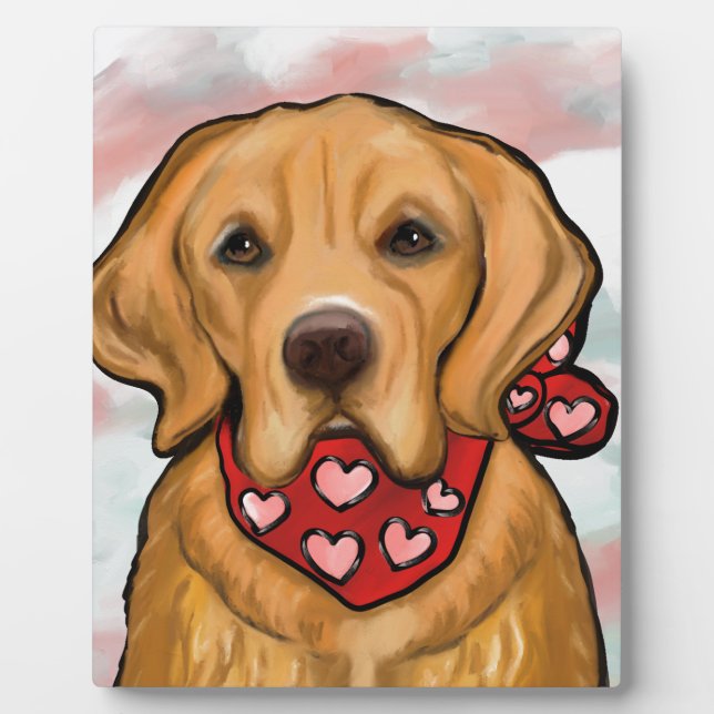 Placa Expositora Golden Retriever (Frente)