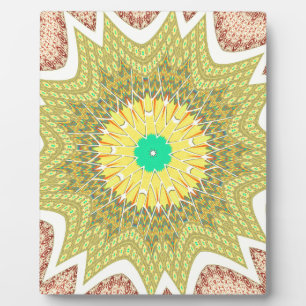 Placa Expositora gOLDEN YELLOW Patrón tribal étnico africano