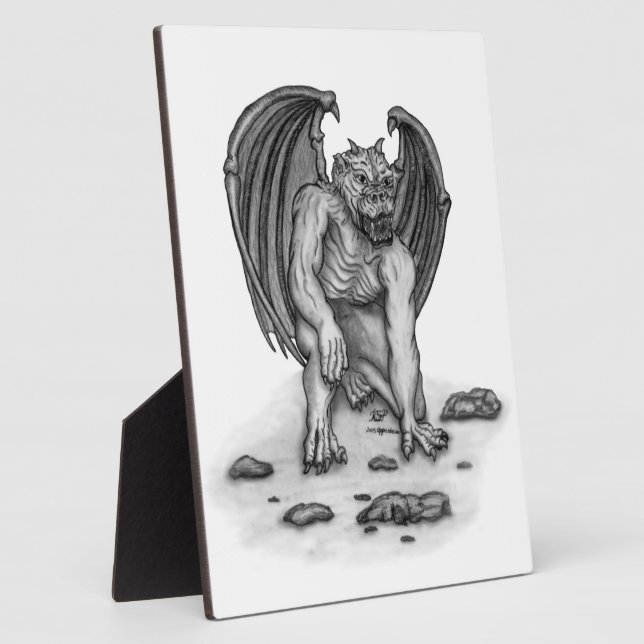 Placa Expositora Golem Gargoyle (Lado)