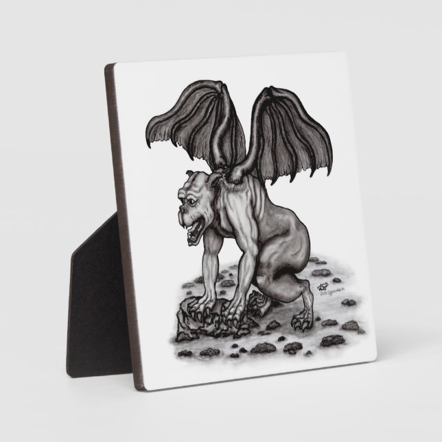Placa Expositora Golem Gargoyle (Anverso)