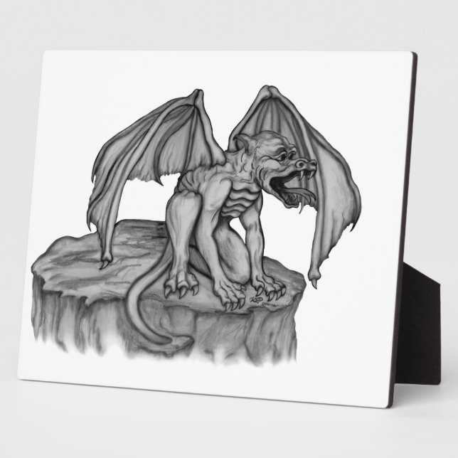 Placa Expositora Golem Gargoyle (Lado)