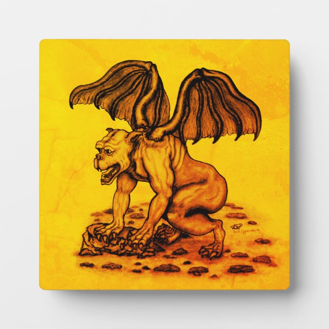 Placa Expositora Golem Gargoyle (Frente)