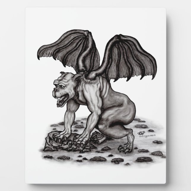 Placa Expositora Golem Gargoyle (Frente)