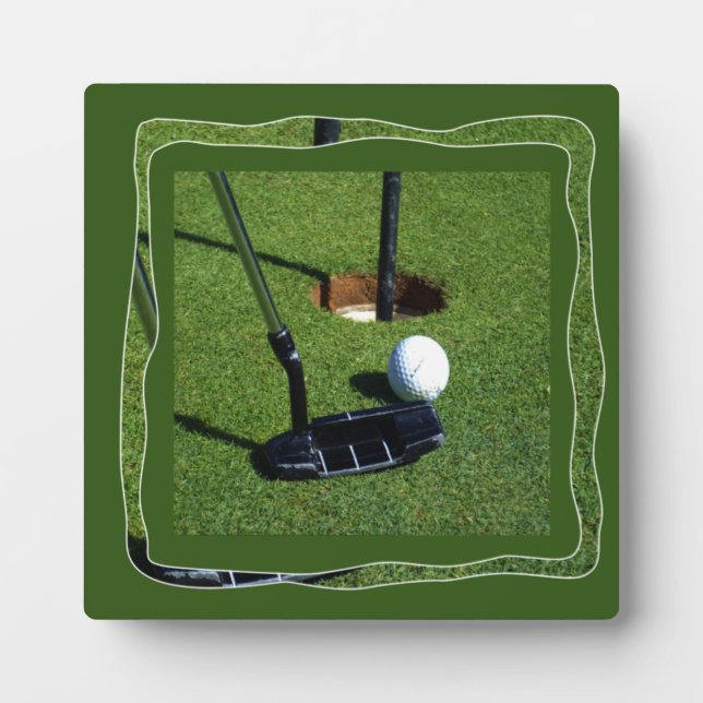 Placa Expositora Golf Lets Make Par, (Frente)