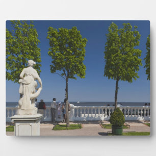 Placa Expositora Golfo de Finlandia desde la Villa Monplaisir