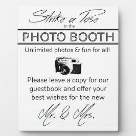 Placa Expositora Golpear una paleta de fotos de pose