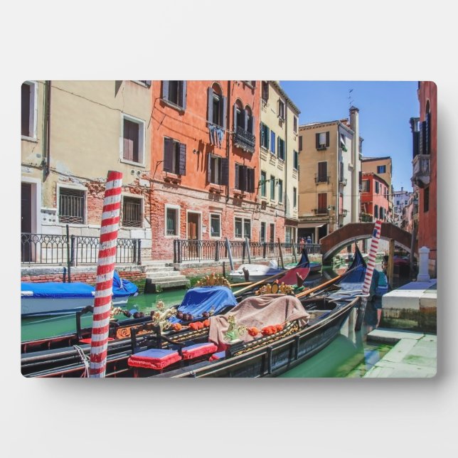 Placa Expositora Góndola tradicional de Venecia (Frente)
