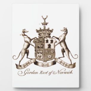 PLACA EXPOSITORA GORDON FAMILY CREST