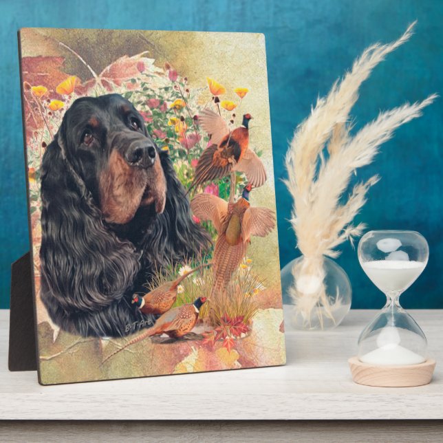 Placa Expositora Gordon Setter , (Lado)