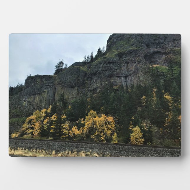 Placa Expositora Gorge del río Columbia, Oregón (Frente)