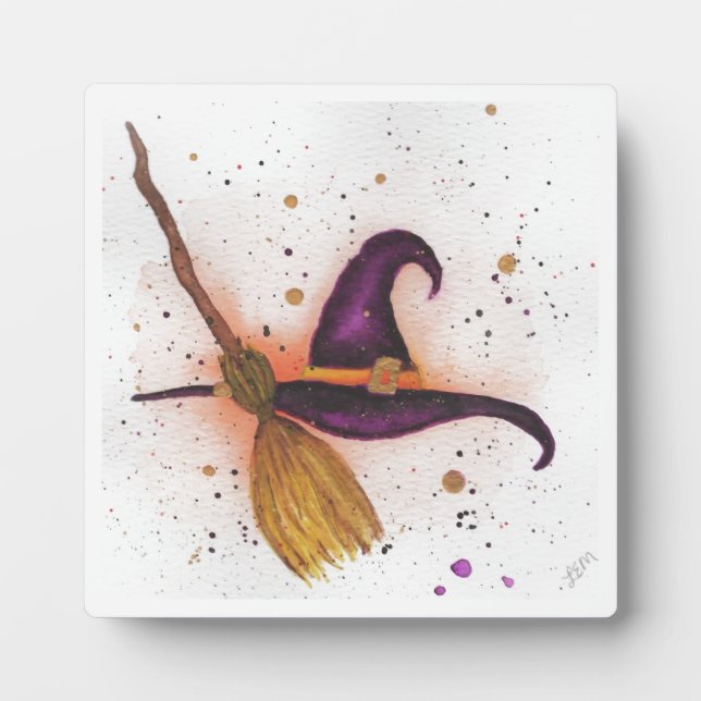 Placa Expositora Gorra y habitación de la bruja de Halloween (Frente)