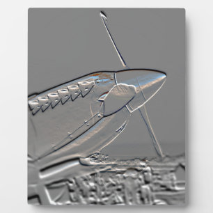 Placa Expositora Grabado en relieve de aeronaves Spitfire Mk 1A