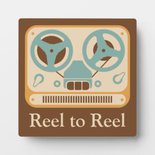 Placa Expositora Grabador de cinta de ❝ Reel a Reel ❞ Personalizado