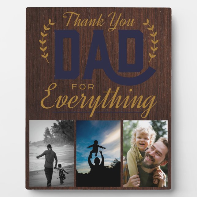 Placa Expositora Gracias DAD por todo. Foto (Frente)