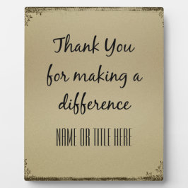 Placa Expositora Gracias por hacer la diferencia