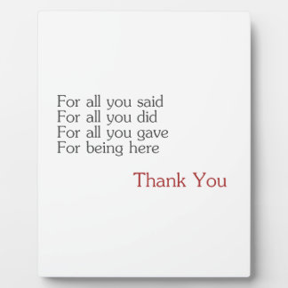 Placa Expositora Gracias por todo