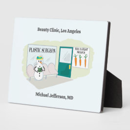 Placa Expositora Graciosa señorita Frosty en el personalizado de ci