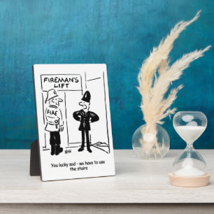 Placa Expositora Gracioso bombero y policía