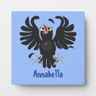 Placa Expositora Gracioso ilustracion de personalizado de cuervos l