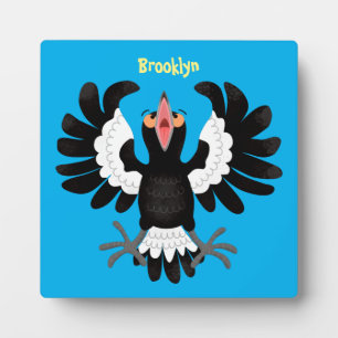 Placa Expositora Gracioso ilustracion de personalizado magpie austr