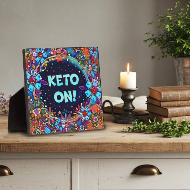 Placa Expositora Gracioso Keto Floral Cute Sobre El Plaque Inespiri (Subido por el creador)