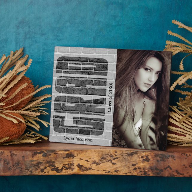 Placa Expositora Grado escolar - Foto y texto (Lado)