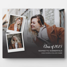 Placa Expositora Graduación 2025 Photo Script Modern Keepsake