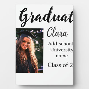 Placa Expositora Graduación añadir clase de nombre de 20xx congrats