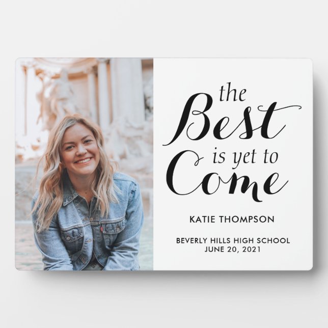 Placa Expositora Graduación de caligrafía de escritura moderna Rega (Frente)