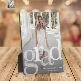 Placa Expositora Graduación de fotografía de año de clase superior 