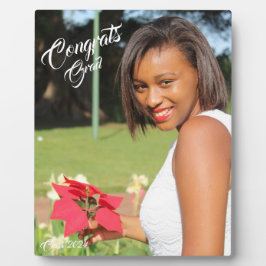 Placa Expositora Graduación de fotografía de grado de felicitacione