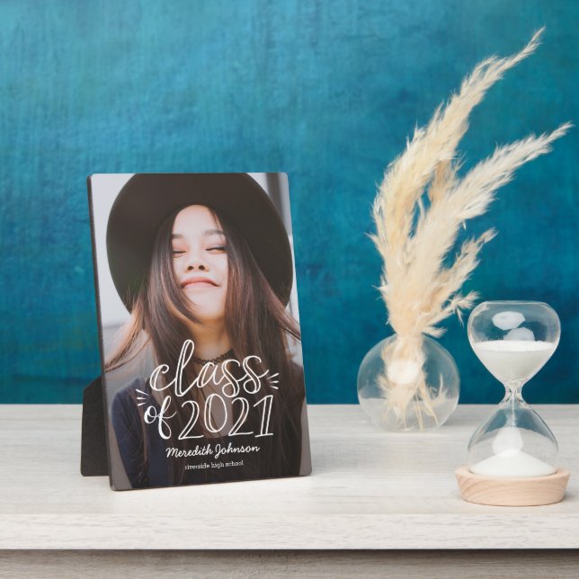 Placa Expositora Graduación de guión divertido (Lado)