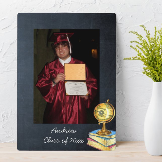 Placa Expositora Graduación en pizarra Foto Plaque 5x7 (Subido por el creador)