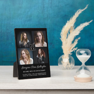 Placa Expositora Graduación Keepsake Collage de fotos moderno Bk