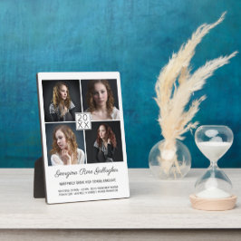 Placa Expositora Graduación Mantener el Collage de fotos moderno cl