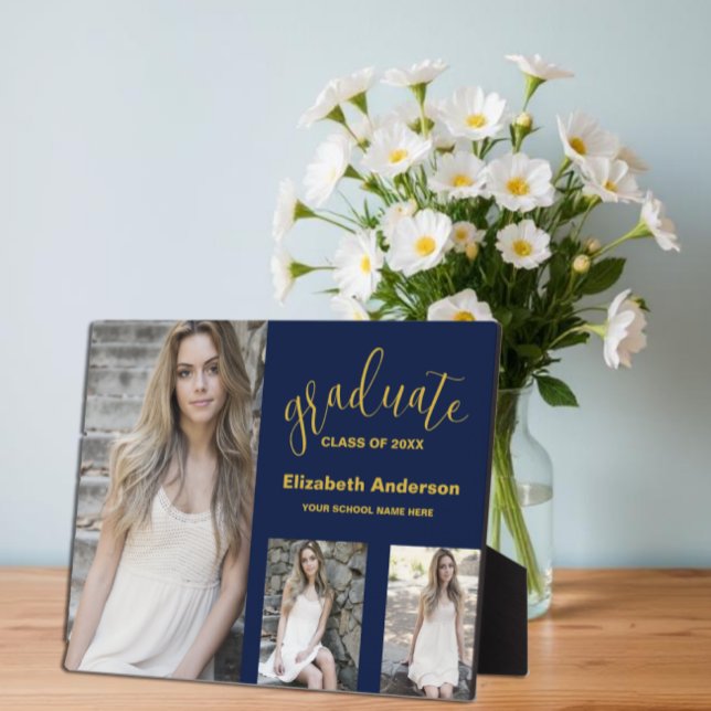 Placa Expositora Graduación minimalista de 3 fotografías (Subido por el creador)