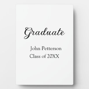 Placa Expositora Graduado de 20XX graduación mínima simple