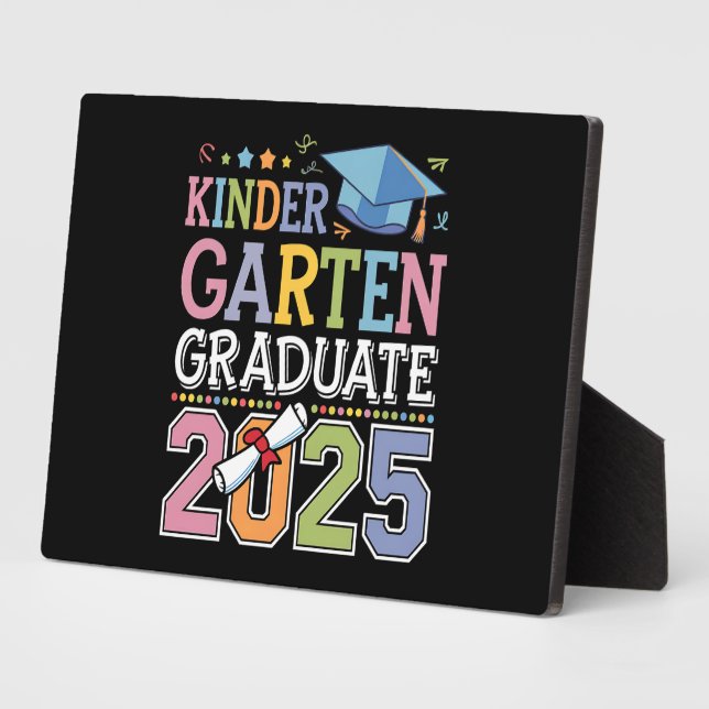 Placa Expositora Graduado de Kinder 2025 Escuela de Graduación (Lado)