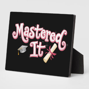 Placa Expositora Graduado de Maestría Graduado de Máster