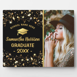 Placa Expositora Graduado Gold Star   Foto Graduación 2025