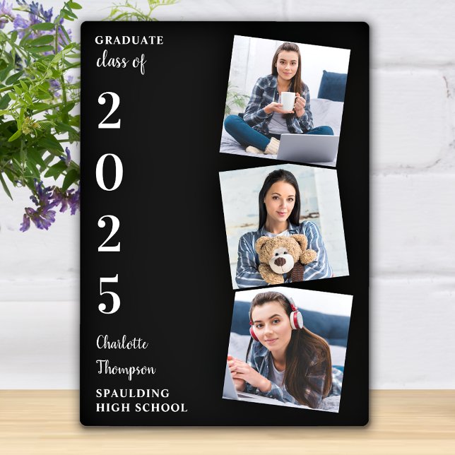 Placa Expositora Graduado Keepsake Gift 3 Graduación de fotos (Subido por el creador)