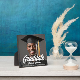 Placa Expositora Graduate Bold Script Graduation Gift Photo