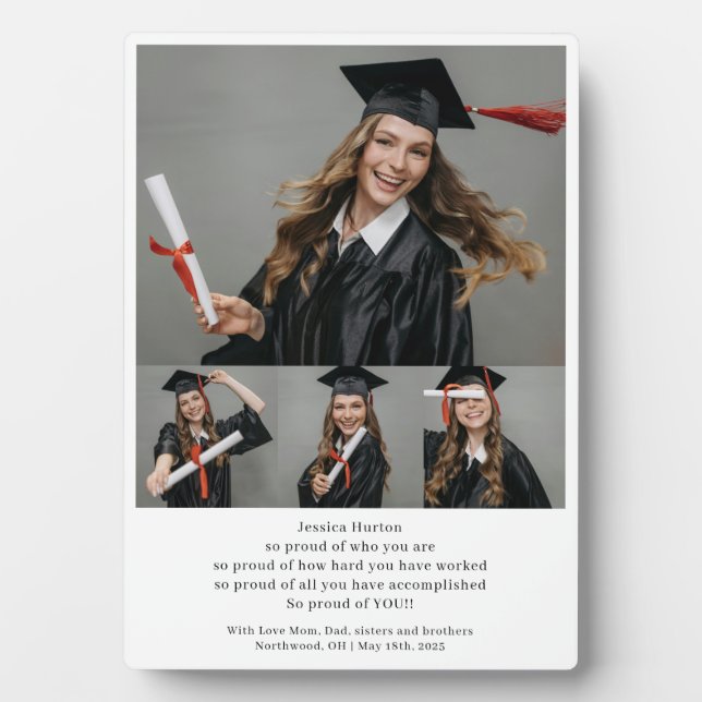Placa Expositora Graduate Family and Friends Graduation Gift (Frente)