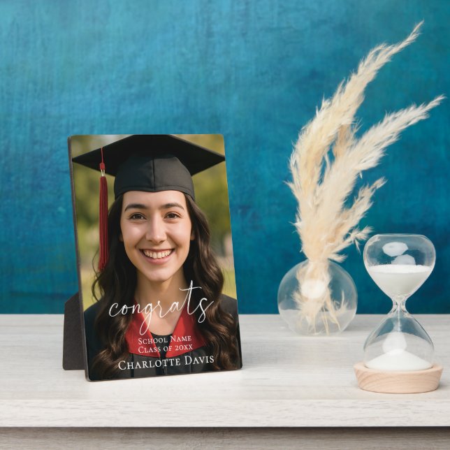 Placa Expositora Graduation Photo Sign Celebrate the Graduate (Lado)