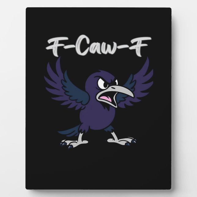 Placa Expositora Gráfico Retro F-Caw-F (Frente)