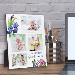 Placa Expositora Gran Abuela más querida 4 Flor Primavera de la fot