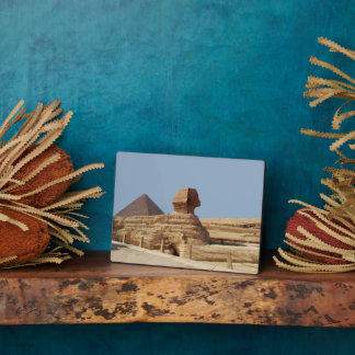 Placa Expositora Gran Esfinge en la meseta de Giza. Egipto, 20 de a