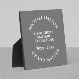 Placa Expositora Gran Master Masonic