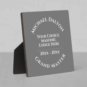 Placa Expositora Gran Master Masonic